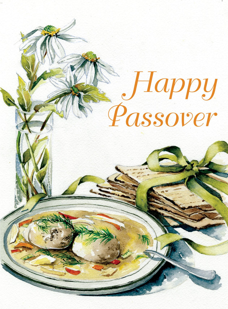 Matzoh Ball Soup - Passover Greeting Card
