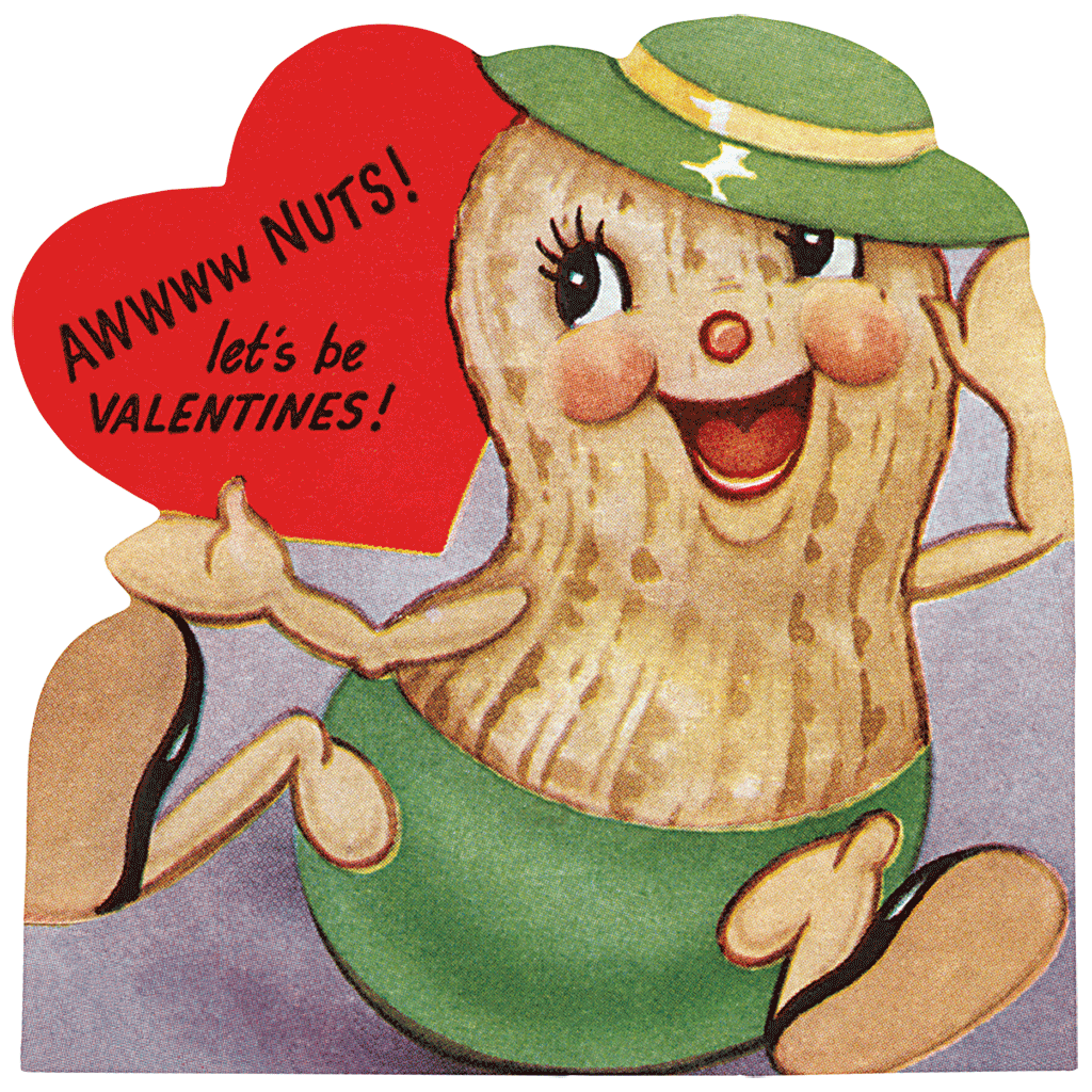 15 Vintage Valentines: Retro Valentines - Valentines Greeting Card Packet