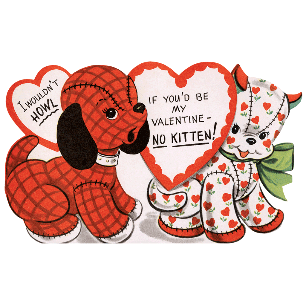 Retro Valentines - Valentines Greeting Card Packet