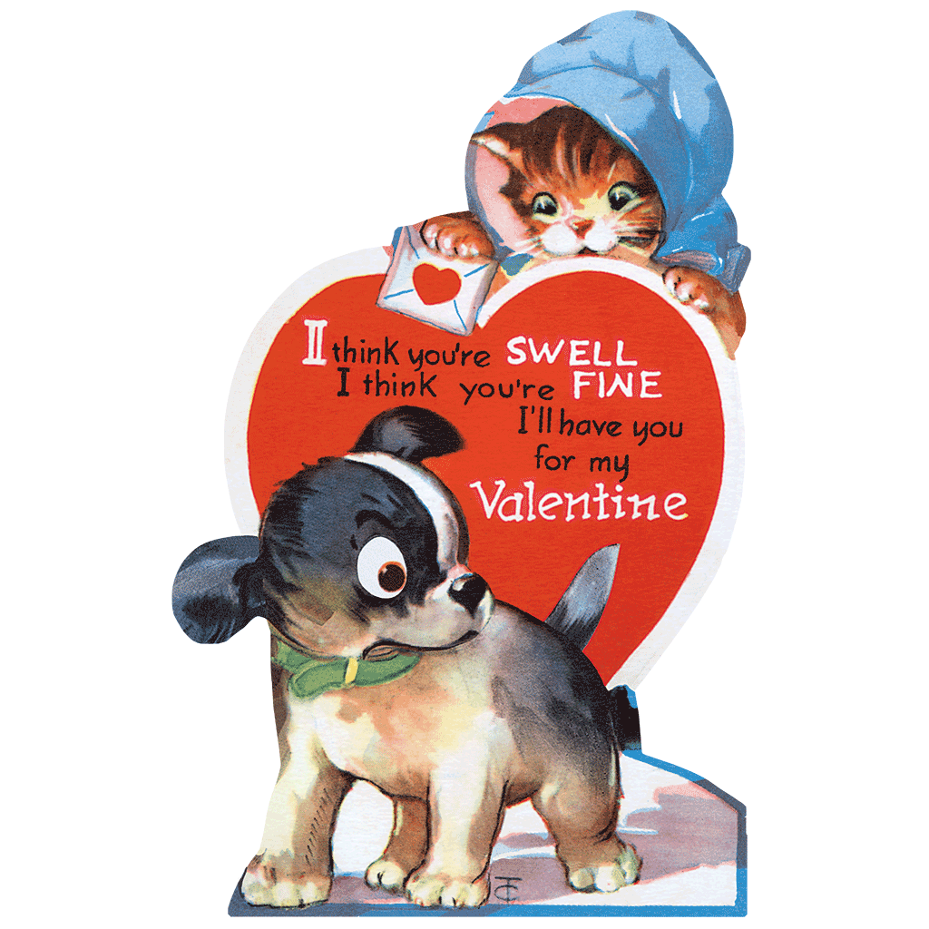 15 Vintage Valentines: A Valentine for Everyone - Valentines Greeting Card Packet