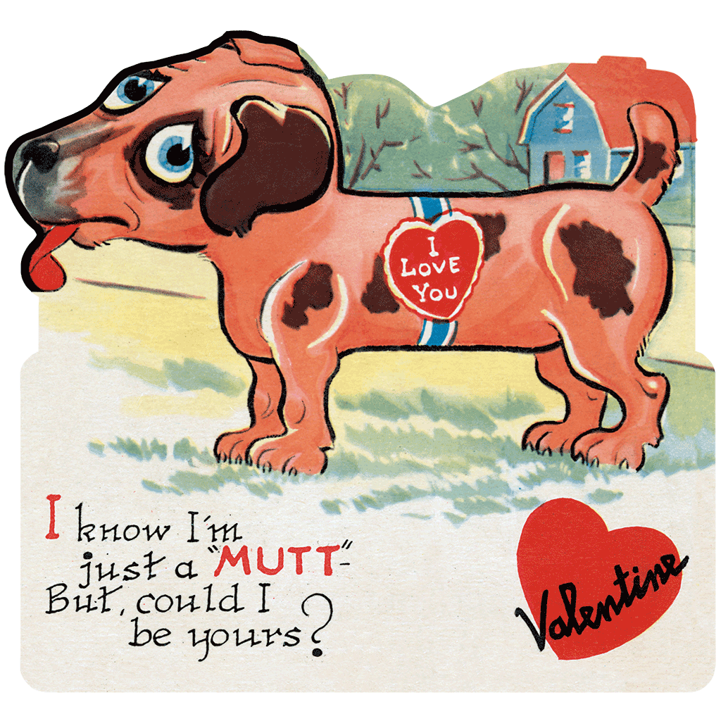 15 Vintage Valentines: Funny Valentines - Valentines Greeting Card Packet