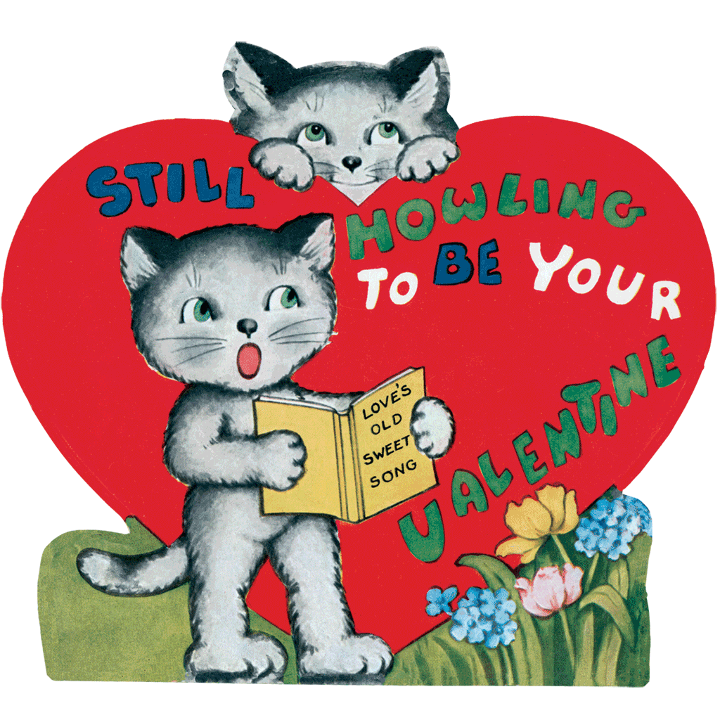 15 Vintage Valentines: Be My Valentine! - Valentines Greeting Card Packet