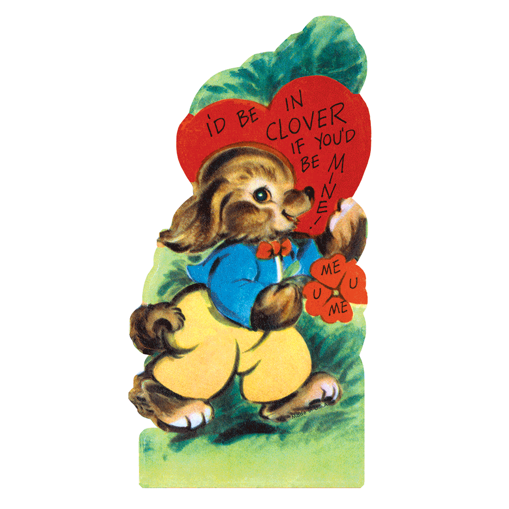 15 Vintage Valentines: Animal Fun - Valentines Greeting Card Packet