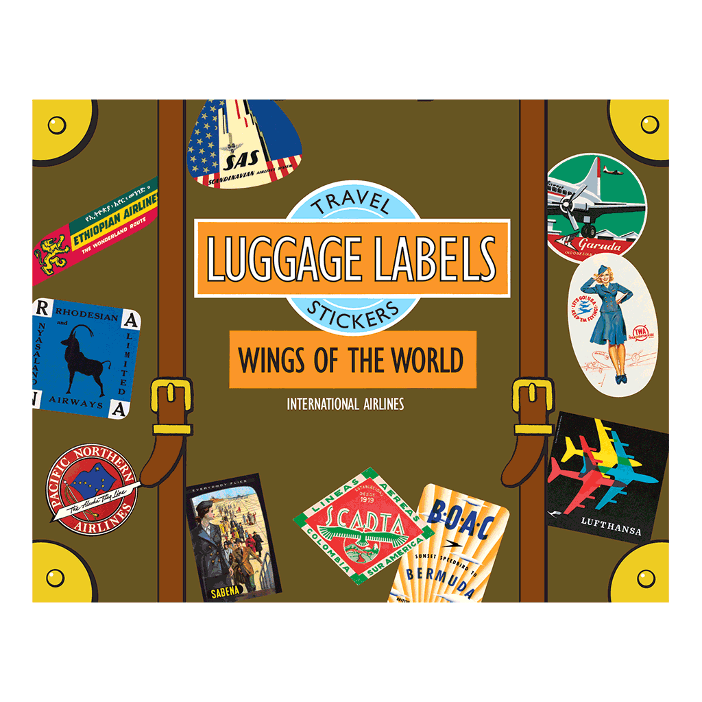 WINGS OF THE WORLD Vintage Travel Sticker Set