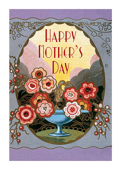 Art Nouveau Perfume Label - Mother's Day Greeting Card