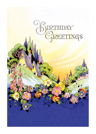 Vintage Birthday Greetings - Birthday Greeting Card