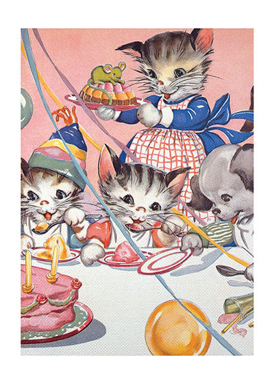 Cats' Birthday Party - Birthday Greeting Card