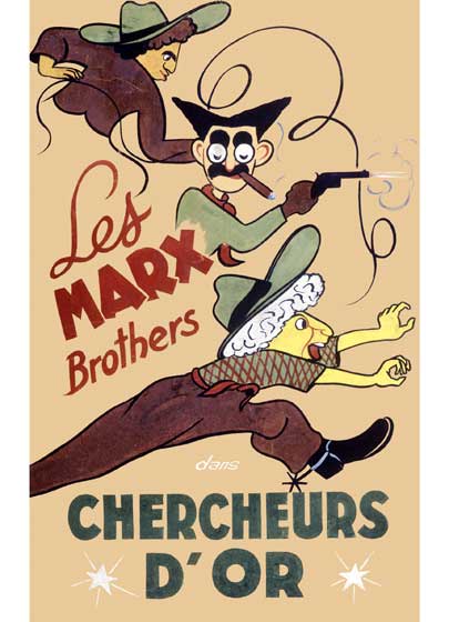 The Marx Brothers: Go West,Retro Movie Posters Greeting Card
