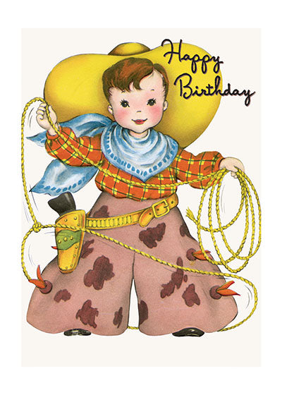Little Cowboy - Birthday Greeting Card