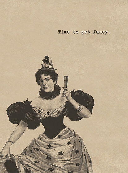 Fancy-Dress Lady - Celebration Greeting Card