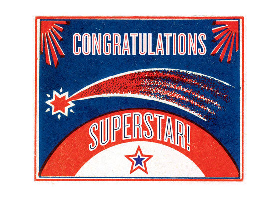 Shooting Star - Congratulations Greeting Card