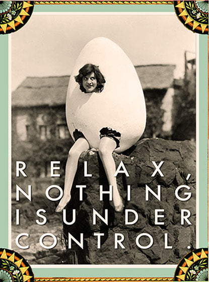 Woman in an Egg - Encouragement Greeting Card