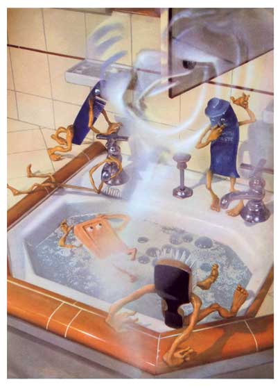 Adventures at the Sink - Weird & Wonderful Greeting Card