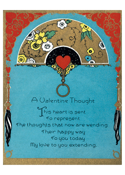 A Valentine Thought - Valentine's Day Greeting Card