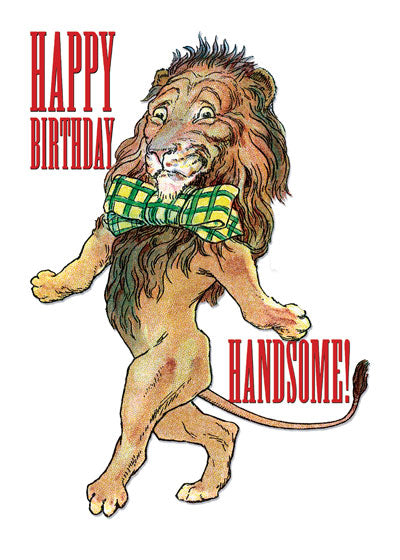 Handsome Lion - Birthday Greeting Card