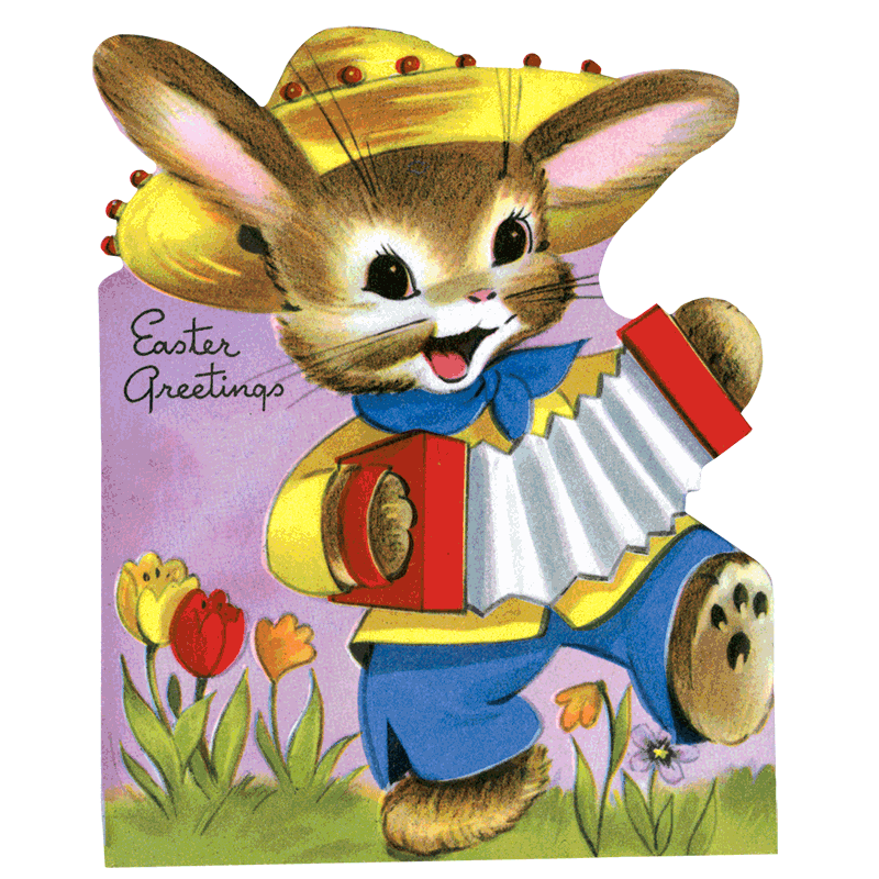 Easter Rabbit - Holiday Sticker Box